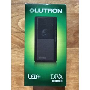 Lutron DVCL-153PR-BL Dimmer Wall Switch - Black 250W/Single-Pole or 3-Way